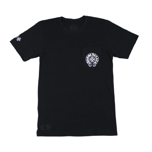 Multi Colored Horseshoe Straight Cross T-Shirt By Chrome Hearts