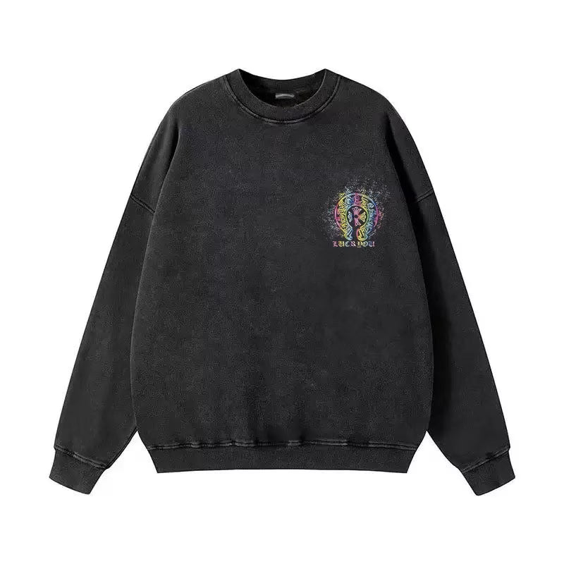 Lucky Scroll Sweatshirt Black by Chrome Hearts