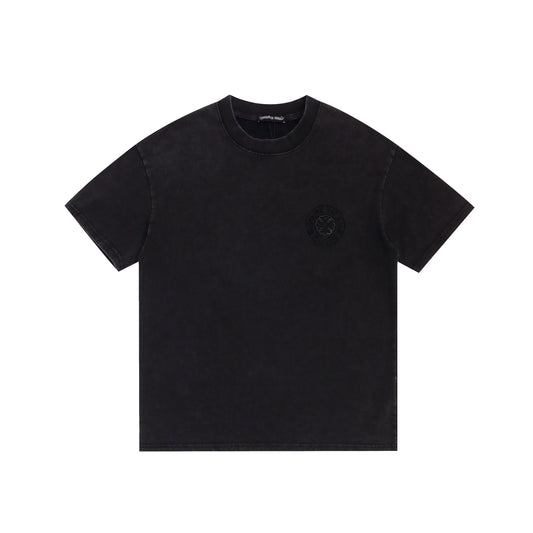Black Wash Horseshoe Tee by Chrome Hearts