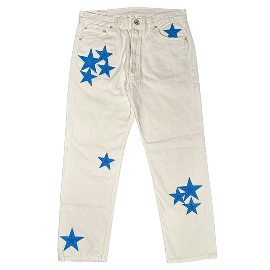 Star Patch Jeans by Chrome Hearts