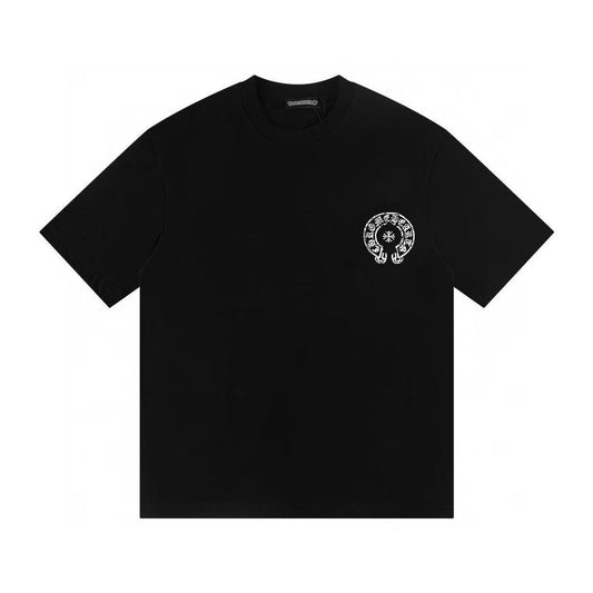 Gothic Cross Graphic T-Shirt – Black by Chrome Hearts