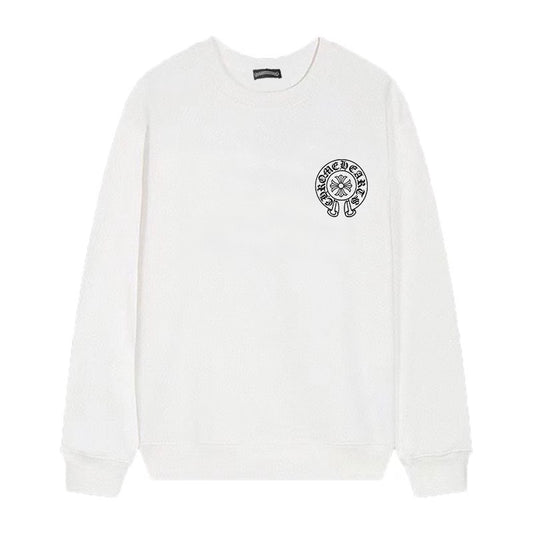 Cross Horseshoe Sweatshirt – White by Chrome Hearts