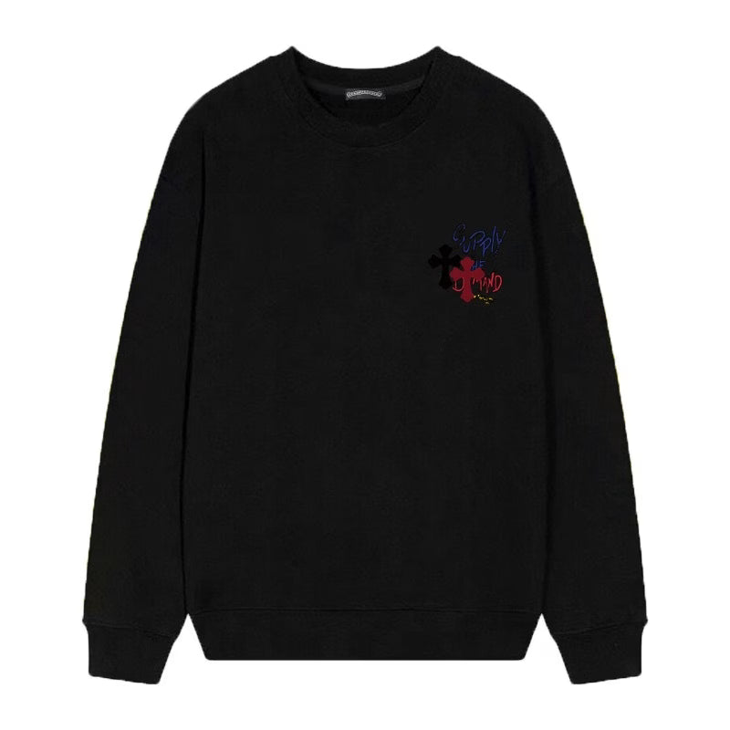 Supply The Demand Cross  Sweatshirt – Black by Chrome Hearts