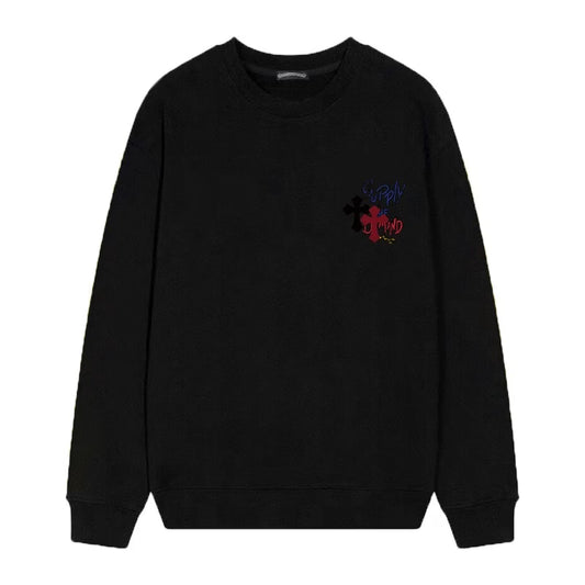Supply The Demand Cross  Sweatshirt – Black by Chrome Hearts
