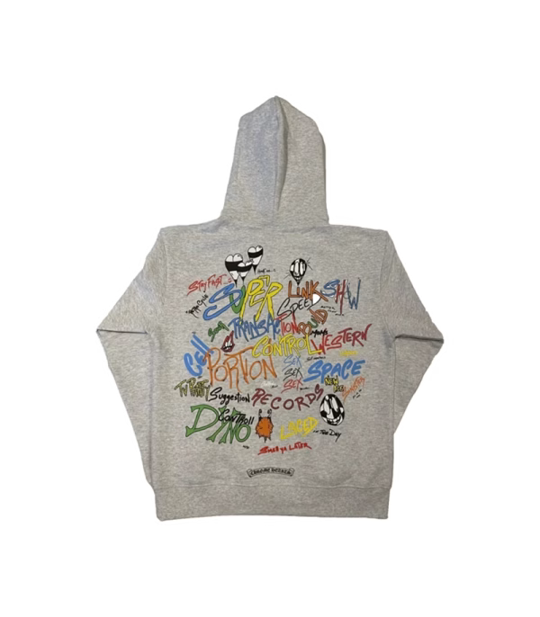 Matty Boy Brain Hoodie Grey by Chrome Hearts
